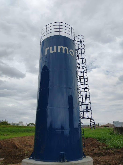 Foto do produto Caixa D'água Tubular na cor azul